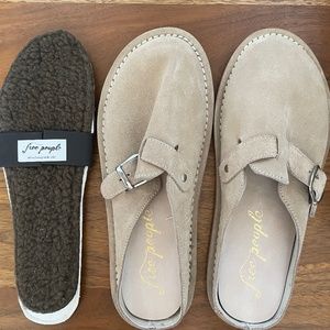 NIB Free People Benson Buckle Mule